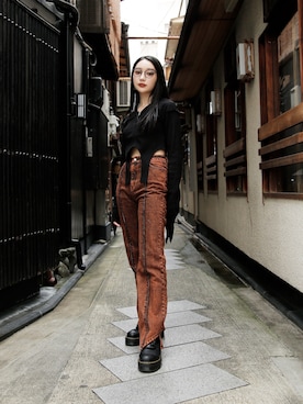 「Et baas（エバース）のアイテム」を使った、Droptokyoさん（レディース・160cm）の秋コーディネート