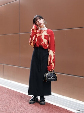 「FRED PERRY（フレッドペリー）のアイテム」を使った、Droptokyoさん（レディース・160cm）の秋コーディネート