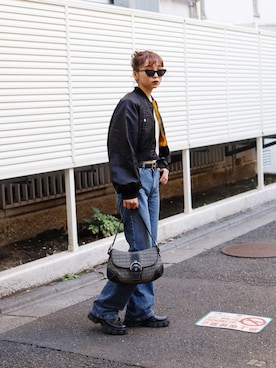 「CERRUTI（チェルッティ）のアイテム」を使った、Droptokyoさん（レディース・160cm）の冬コーディネート