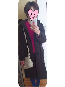 「JEANASIS（ジーナシス）のアイテム（ダッフルコート）」を使った、mayuさん（レディース・160cm）の春コーディネート