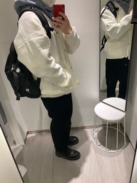 「ADRER（アドラー）のアイテム（バッグ）」を使った、ゆうきさん（メンズ・161cm）の冬コーディネート