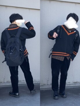 「ADRER（アドラー）のアイテム（バッグ）」を使った、ゆうきさん（メンズ・161cm）の冬コーディネート