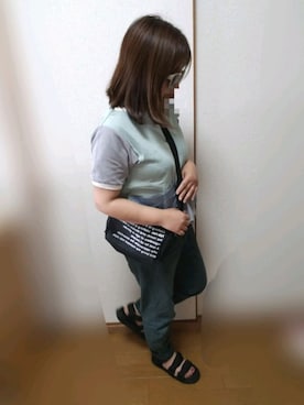 ゆんさん（レディース・154cm）の夏コーディネート