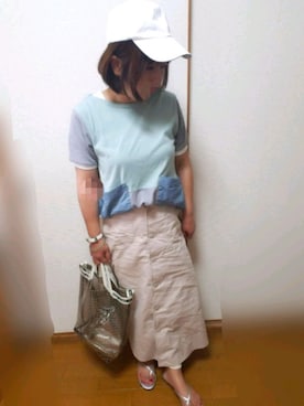 ゆんさん（レディース・154cm）の夏コーディネート