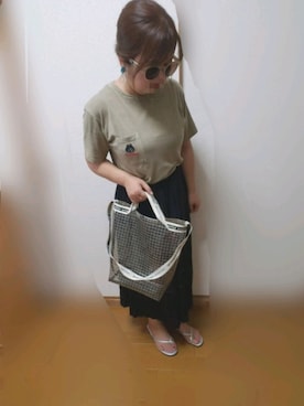 「にゃー」｜「アイテム（アクセサリー）」を使った、ゆんさん（レディース・154cm）の夏コーディネート