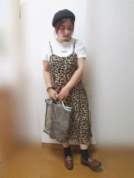 「Rodeo Crowns（ロデオクラウンズ）のアイテム（ワンピース/ドレス）」を使った、ゆんさん（レディース・154cm）の秋コーディネート