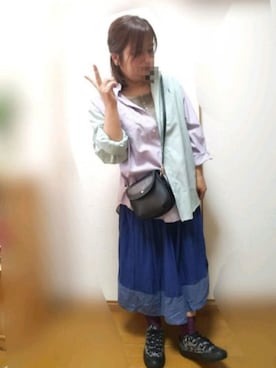 「にゃー」｜「アイテム（その他）」を使った、ゆんさん（レディース・154cm）の秋コーディネート