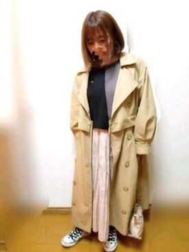 「にゃー」｜「アイテム（アクセサリー）」を使った、ゆんさん（レディース・154cm）の春コーディネート