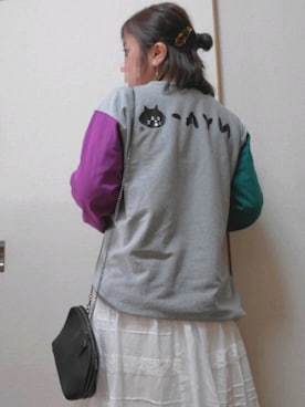 「にゃー」｜「アイテム（その他）」を使った、ゆんさん（レディース・154cm）の春コーディネート