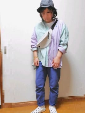 「にゃー」｜「アイテム（アクセサリー）」を使った、ゆんさん（レディース・154cm）の春コーディネート