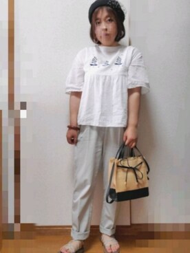 ゆんさん（レディース・154cm）の夏コーディネート