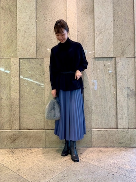 「エコレザー」｜kotoさん（レディース・165cm）の秋コーディネート