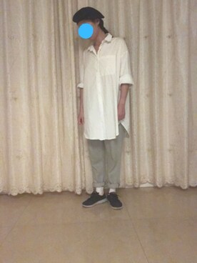「基础款」｜「アイテム（キャップ）」を使った、Elisabethさん（レディース・154cm）の夏コーディネート