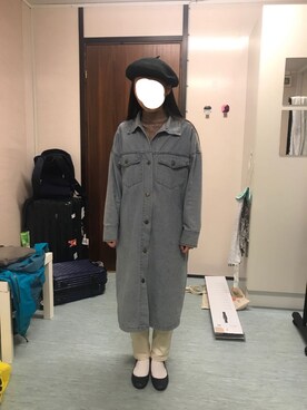 「blue」｜「アイテム（デニムジャケット）」を使った、Elisabethさん（レディース・154cm）の秋コーディネート