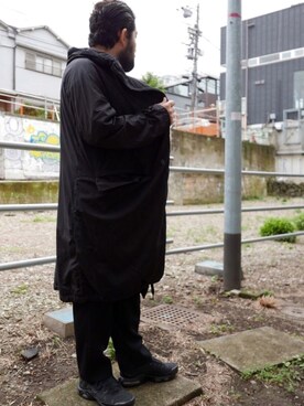 「ALLEGE（アレッジ）のアイテム」を使った、鎌田貴雄さん（メンズ・170cm）の秋コーディネート