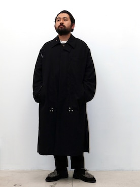 「ALLEGE（アレッジ）のアイテム」を使った、鎌田貴雄さん（メンズ・170cm）の春コーディネート