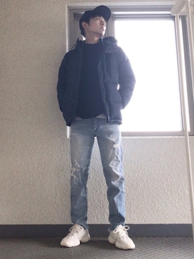 「Paul Smith（ポールスミス）のアイテム（キャップ）」を使った、ポチ@BASE出品中‼️さん（メンズ・171cm）の冬コーディネート