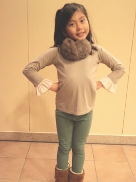 miyamamaさん(キッズ・127cm)の秋コーディネート