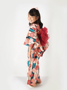 「花火大会」｜miyamamaさん（キッズ・127cm）の夏コーディネート