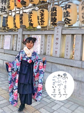 マフラーを使った「袴」の人気ファッションコーディネート - WEAR
