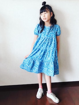 「CONVERSE（コンバース）のアイテム」を使った、miyamamaさん（キッズ・135cm）の春コーディネート