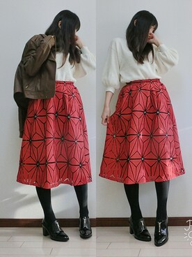 atsukonokoさんの「N.Vogue(エヌヴォーグ)バルーン袖ニット」を使ったコーディネート
