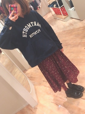 pon ❤︎さん（レディース・154cm）の冬コーディネート