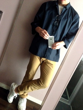 「STEPHAN SCHNEIDER（ステファンシュナイダー）のアイテム」を使った、kingyutaさん（メンズ・166cm）の夏コーディネート