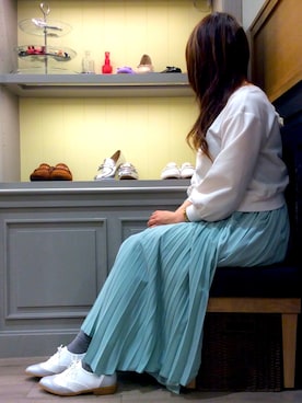 「31 Sons de mode（トランテアン　ソン　ドゥ　モード）のアイテム（スウェット）」を使った、ORientalTRaffic 札幌アピア店さん（レディース・159cm）の春コーディネート