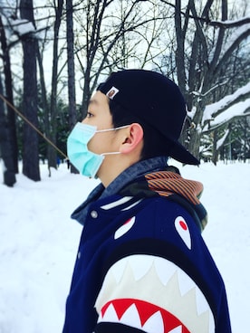「A BATHING APE（アベイシングエイプ）のアイテム（スタジャン）」を使った、richardlllさん（メンズ・171cm）の夏コーディネート