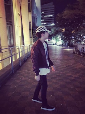 「GIVENCHY（ジバンシイ）のアイテム（スリッポン）」を使った、richardlllさん（メンズ・172cm）の夏コーディネート