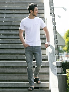 「URBAN RESEARCH Sonny Label（アーバンリサーチサニーレーベル）のアイテム（トップス）」を使った、Sonny Label MENSさん（メンズ・185cm）の春コーディネート