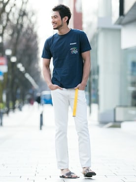 「MAGIC NUMBER（マジック ナンバー）のアイテム」を使った、Sonny Label MENSさん（メンズ・185cm）の春コーディネート