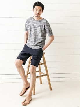 「URBAN RESEARCH Sonny Label（アーバンリサーチサニーレーベル）のアイテム（その他）」を使った、Sonny Label MENSさん（メンズ・186cm）の夏コーディネート