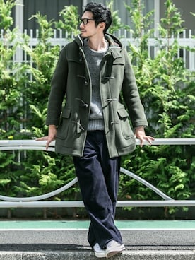 「URBAN RESEARCH Sonny Label（アーバンリサーチサニーレーベル）のアイテム（ダッフルコート）」を使った、Sonny Label MENSさん（メンズ・186cm）の秋コーディネート