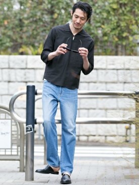 「URBAN RESEARCH Sonny Label（アーバンリサーチサニーレーベル）のアイテム（その他シューズ）」を使った、Sonny Label MENSさん（メンズ・186cm）の春コーディネート