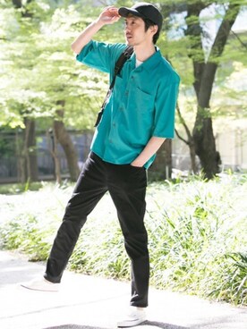 「URBAN RESEARCH Sonny Label（アーバンリサーチサニーレーベル）のアイテム（帽子）」を使った、Sonny Label MENSさん（メンズ・186cm）の春コーディネート