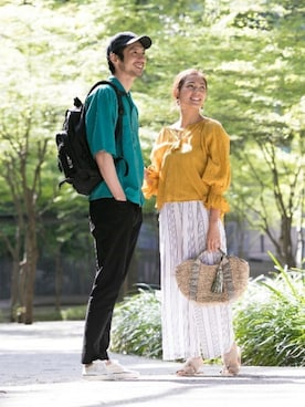 「URBAN RESEARCH Sonny Label（アーバンリサーチサニーレーベル）のアイテム（帽子）」を使った、Sonny Label MENSさん（メンズ・186cm）の春コーディネート