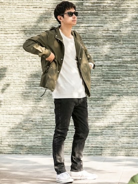 「URBAN RESEARCH Sonny Label（アーバンリサーチサニーレーベル）のアイテム（マウンテンパーカー）」を使った、Sonny Label MENSさん（メンズ・178cm）の秋コーディネート