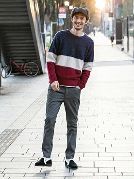 「URBAN RESEARCH Sonny Label（アーバンリサーチサニーレーベル）のアイテム（その他シューズ）」を使った、Sonny Label MENSさん（メンズ・186cm）の冬コーディネート