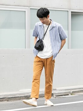 「URBAN RESEARCH Sonny Label（アーバンリサーチサニーレーベル）のアイテム（バッグ）」を使った、Sonny Label MENSさん（メンズ・178cm）の春コーディネート