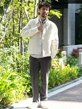 「URBAN RESEARCH Sonny Label（アーバンリサーチサニーレーベル）のアイテム（その他アウター）」を使った、Sonny Label MENSさん（メンズ・178cm）の春コーディネート