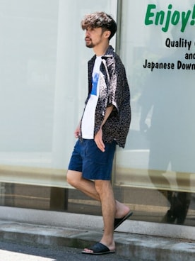 「MAGIC NUMBER（マジック ナンバー）のアイテム」を使った、Sonny Label MENSさん（メンズ・178cm）の夏コーディネート