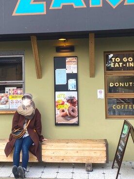 「おしゃれカフェ」｜Rii♡◡̈⃝⋆*さん（レディース・155cm）の冬コーディネート