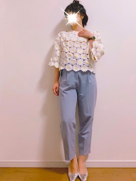 「マーガレット」｜Rii♡◡̈⃝⋆*さん（レディース・155cm）の春コーディネート