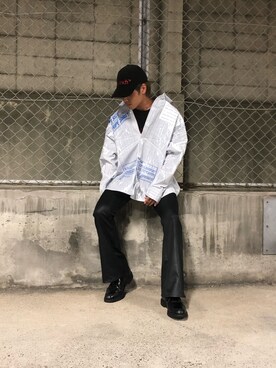 「JOHN LAWRENCE SULLIVAN（ジョンローレンスサリバン）のアイテム（キャップ）」を使った、koyoさん（メンズ・168cm）の秋コーディネート