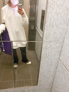 「PERVERZE（パーバーズ）のアイテム（パンツ）」を使った、9696mnrさん（レディース・155cm）の秋コーディネート