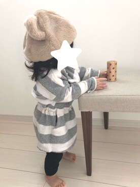 suu☺︎さん（キッズ・80cm）の冬コーディネート