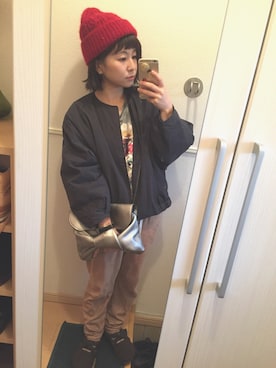 りさん（レディース・143cm）の冬コーディネート