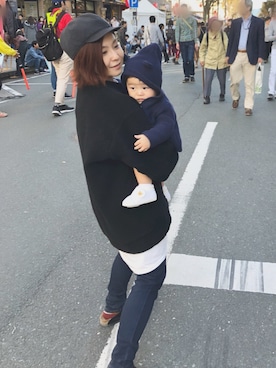 「roundabout（ラウンダバウト）のアイテム（帽子）」を使った、りさん（レディース・143cm）の秋コーディネート